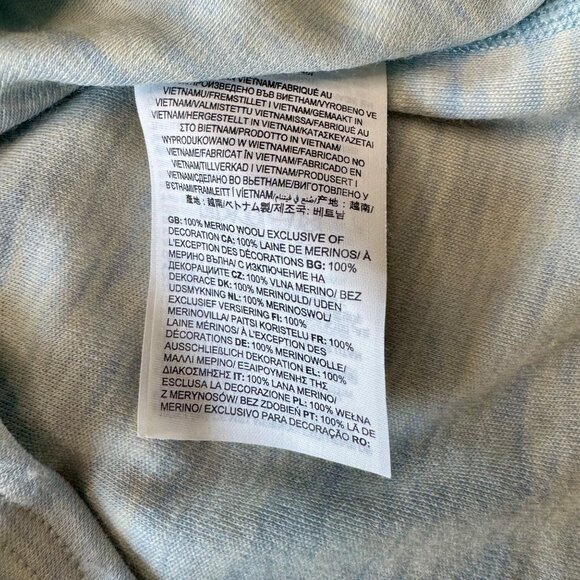 SMARTWOOL Classic Thermal Merino Base Layer Top Girl 13-14 XL Blue 1/4 Zip Shirt - Picture 8 of 12